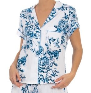 IN BLOOM - FLORAL SHORT PAJAMAS IN IVORY